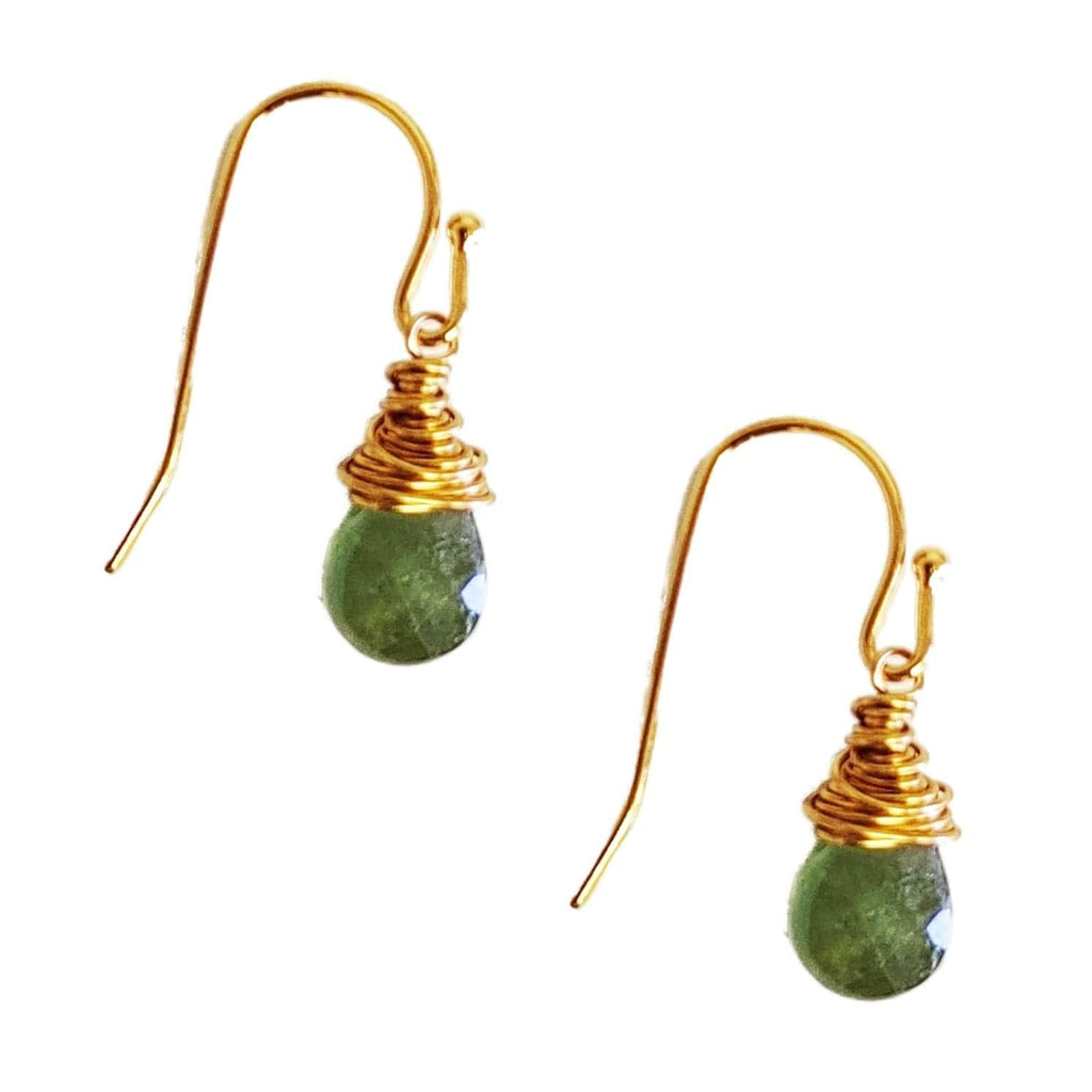 MINU Jewels Earrings Green Tourmaline Drop Earrings