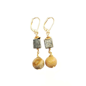 MINU Jewels Earrings Kinza Taupe Earrings