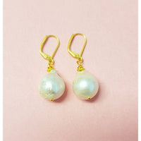 MINU Jewels Earrings MINU Jewels Baroque Perla 1.75" Gold Plated or Silver Plated Pearls Earrings