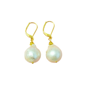 MINU Jewels Earrings MINU Jewels Baroque Perla 1.75" Gold Plated or Silver Plated Pearls Earrings