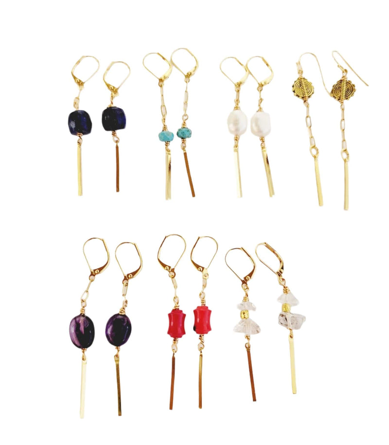 MINU Jewels Earrings MINU Jewels MINU Jewels Bar Drop Earrings - Colors Available