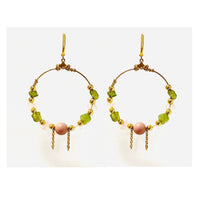 MINU Jewels Earrings peridot Spencer Hoops