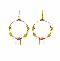 MINU Jewels Earrings peridot Spencer Hoops