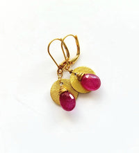 MINU Jewels Earrings Pink Sapphire 1" Drop Earrings