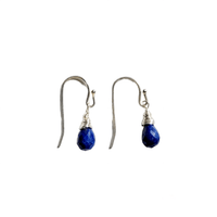 MINU Jewels Earrings Silver Lapis Drop Earrings