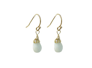MINU Jewels Earrings silver MINU Jewels Amazonite 1" Drop Earrings with Either Silver or Gold Plated Accents