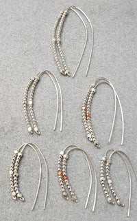 MINU Jewels Earrings Slider Hoops - Colors Available