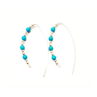 MINU Jewels Earrings Turquoise 1 Turquoise Slider Hoops - Style Options
