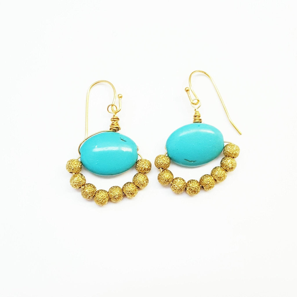 MINU Jewels Earrings Turquoise Chandies Earrings