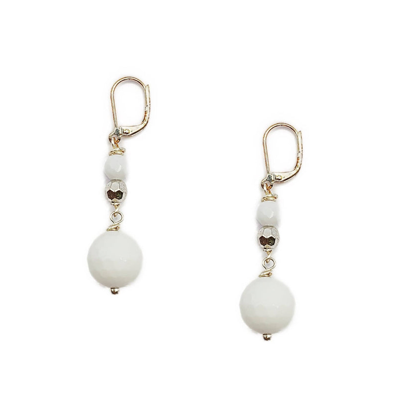 MINU Jewels Earrings White Disco Earrings
