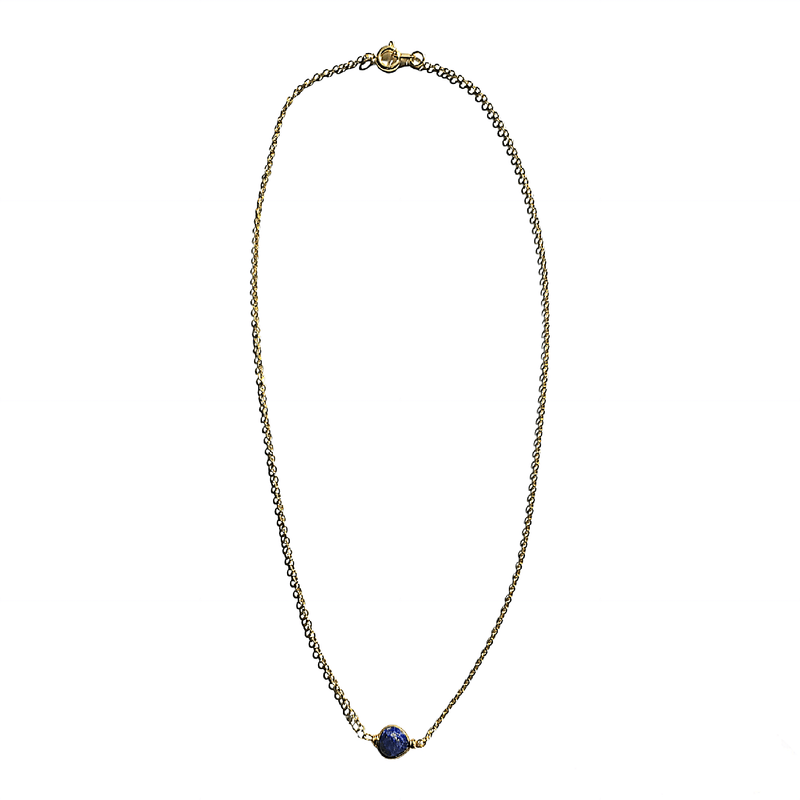 MINU Jewels Gift Set Blue Lapis Necklace Ruby & Lapis Jewelry - Gift Set