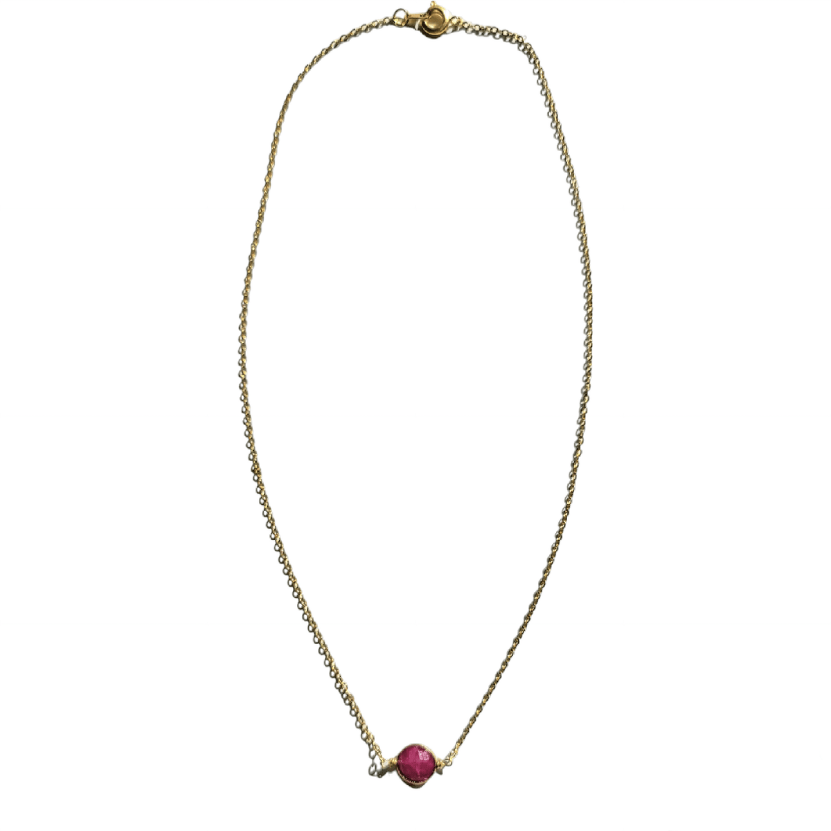 MINU Jewels Gift Set Red Ruby Necklace Ruby & Lapis Jewelry - Gift Set