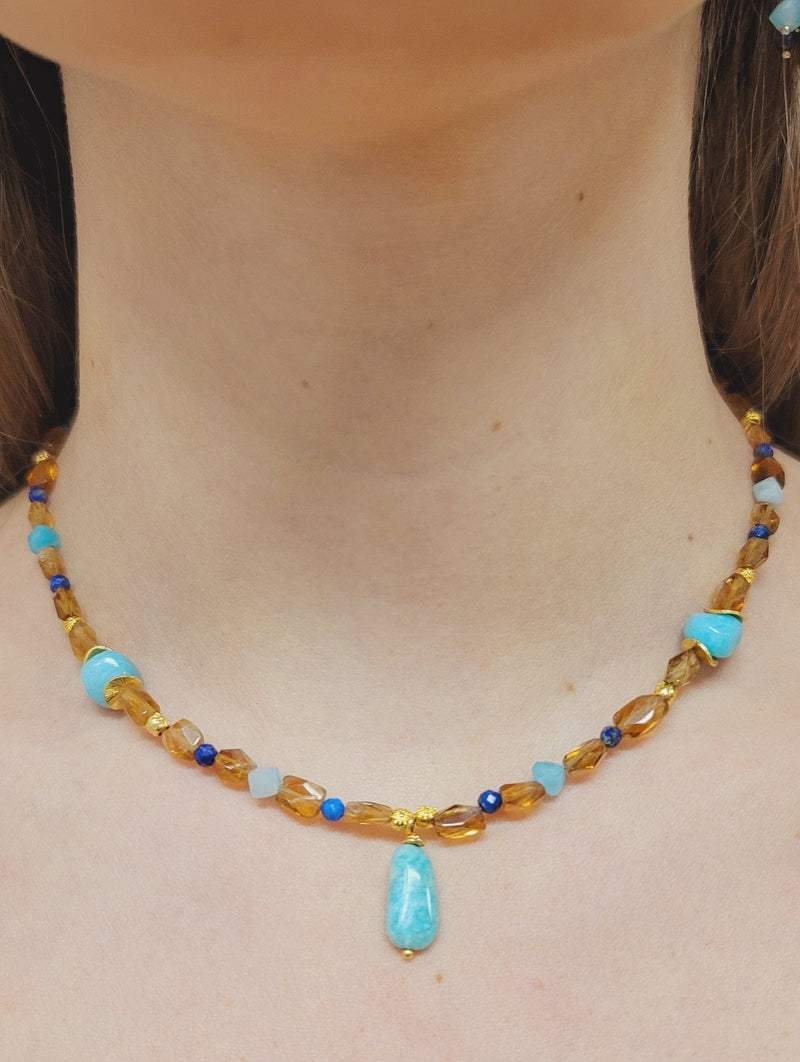 MINU Jewels Necklace Citri Blu Necklace