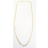 MINU Jewels Necklace Deco 30" Gold Chain Necklace with Turquoise & Pearl Stones or with No Stones | MINU