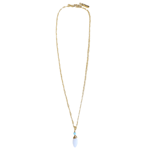 MINU Jewels Necklace Faceted Moonstone & Amazonite 16" Necklace on Silver or Gold Chain | MINU