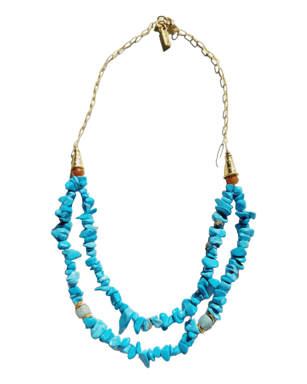 MINU Jewels Necklace Fairuz Necklace in Turquoise & Jade with Gold Accents | MINU
