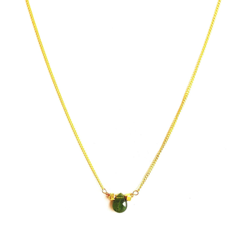 MINU Jewels Necklace Green Tourmaline Drop Necklace