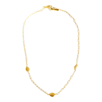 MINU Jewels Necklace Jayna 16" Gold Plated Necklace with 18Kt Plated Accents | MINU