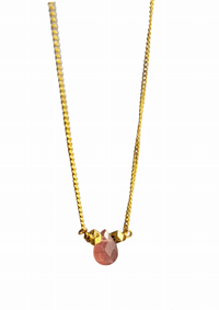 MINU Jewels Necklace Pink Tourmaline Drop Necklace
