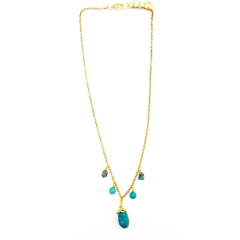 MINU Jewels Necklace Turquoise Hobo Necklace