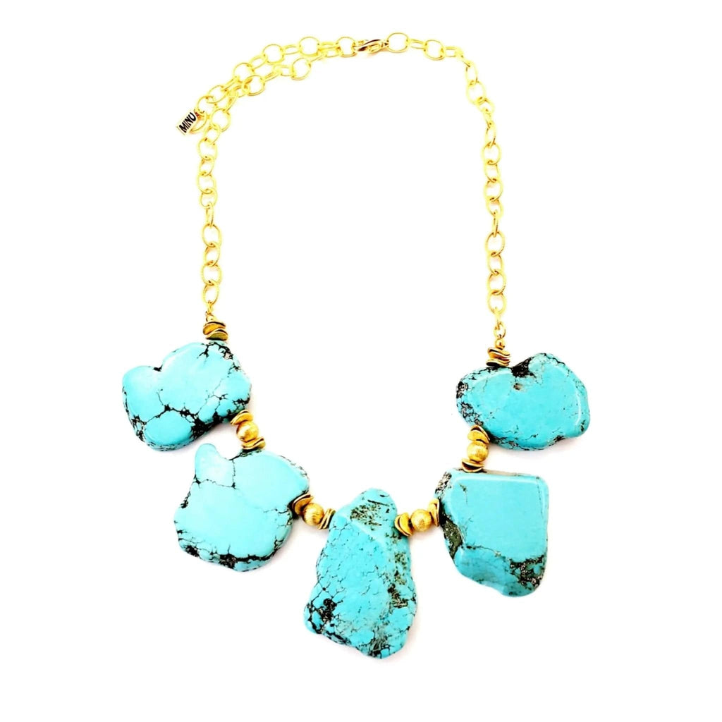 MINU Jewels Necklace Turquoise Slice