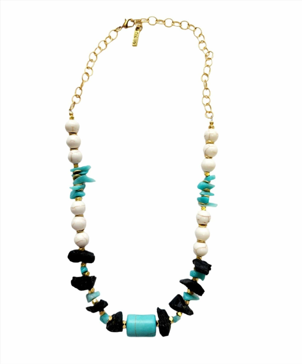 MINU Jewels Necklace Women's Amazonite, Lava, Agate, & Turquoise Vala Necklace | MINU