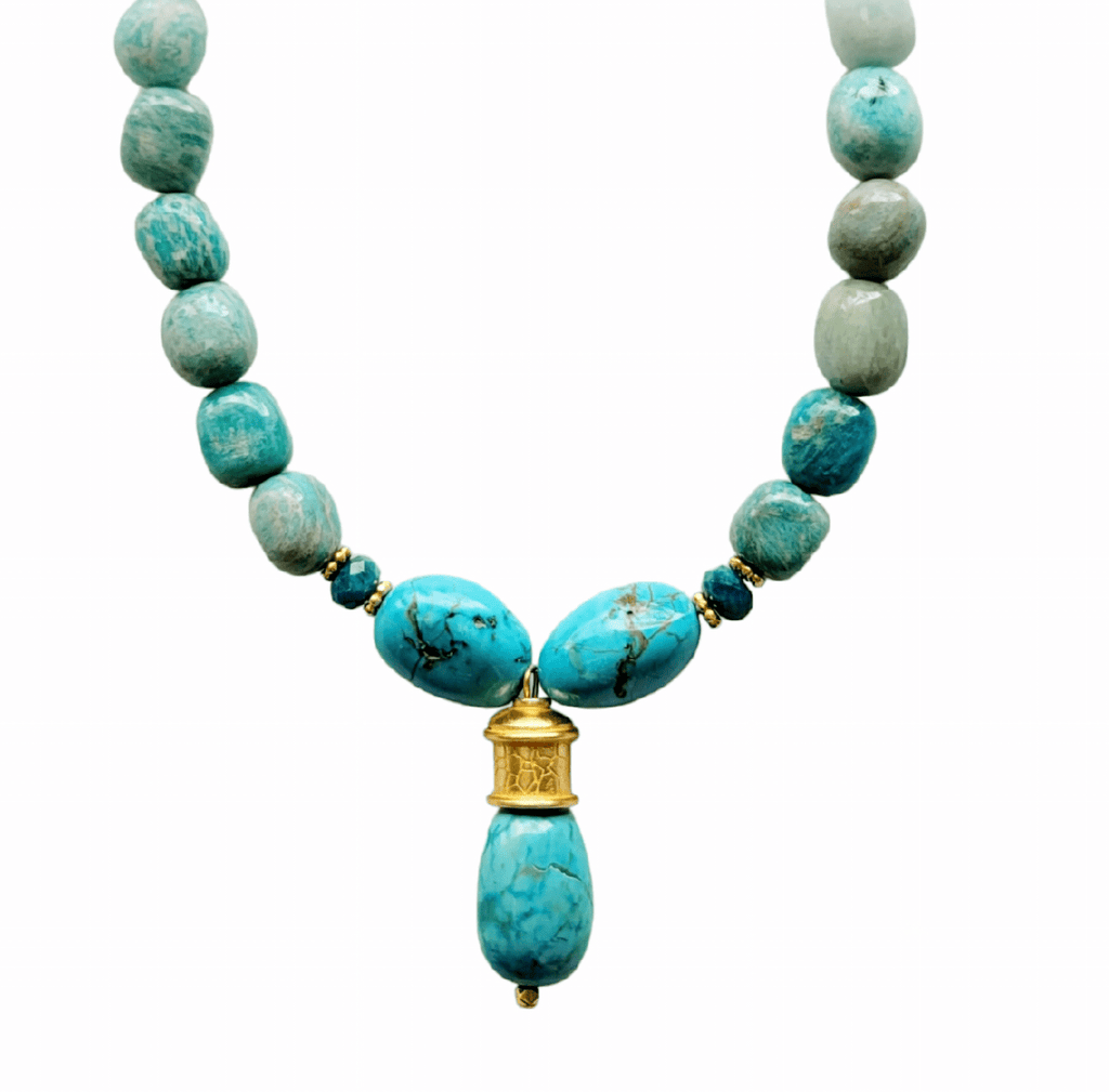 MINU Jewels Necklaces Alicante Amazonite, Apatite, & Turquoise Necklace