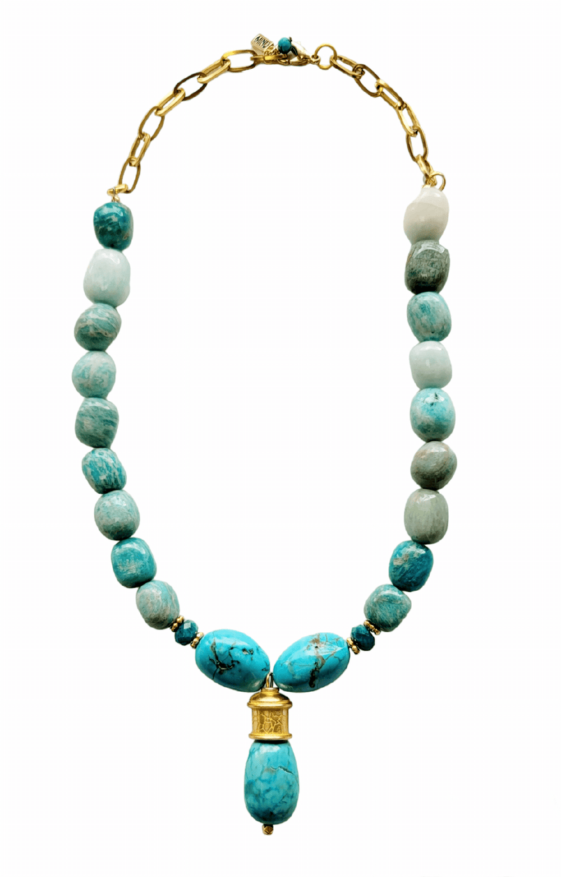 MINU Jewels Necklaces Alicante Amazonite, Apatite, & Turquoise Necklace