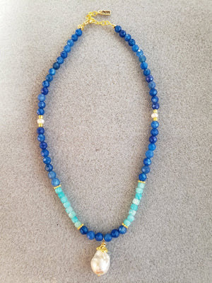 MINU Jewels Necklaces Blue Perla Azul Necklace