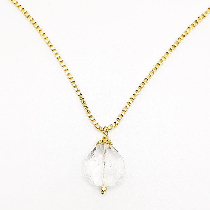 MINU Jewels Necklaces Gold/Clear Glitter Necklace