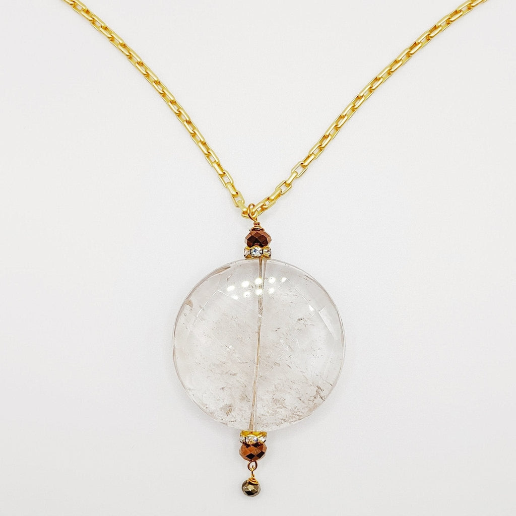 MINU Jewels Necklaces Gold/Clear Shine Pendant Necklace