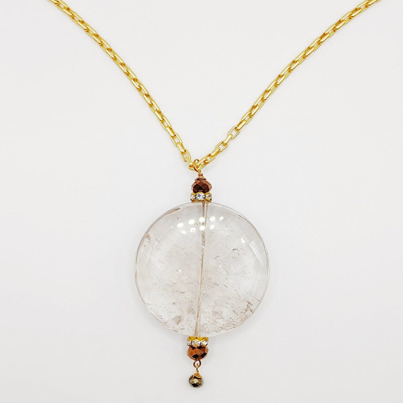 MINU Jewels Necklaces Gold/Clear Shine Pendant Necklace