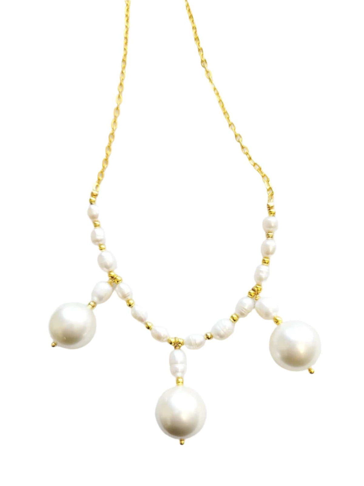 MINU Jewels Necklaces Nit  White Pearl Necklace