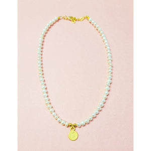 MINU Jewels Necklaces Pearl/Gold Perla Coin Necklace