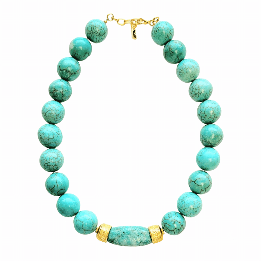 MINU Jewels Necklaces Rosetta 16-18" Turquoise & Amazonite Stone Necklace