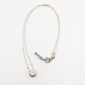 MINU Jewels Necklaces Silver/Clear Shimmer Necklace