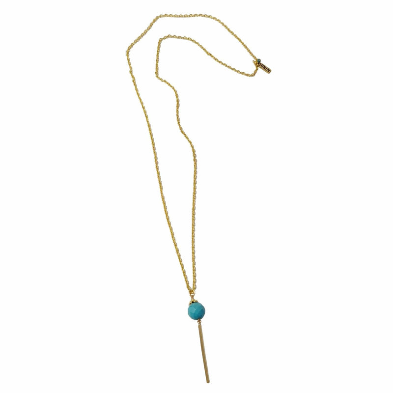 MINU Jewels Necklaces Turquoise Bar Drop Necklace