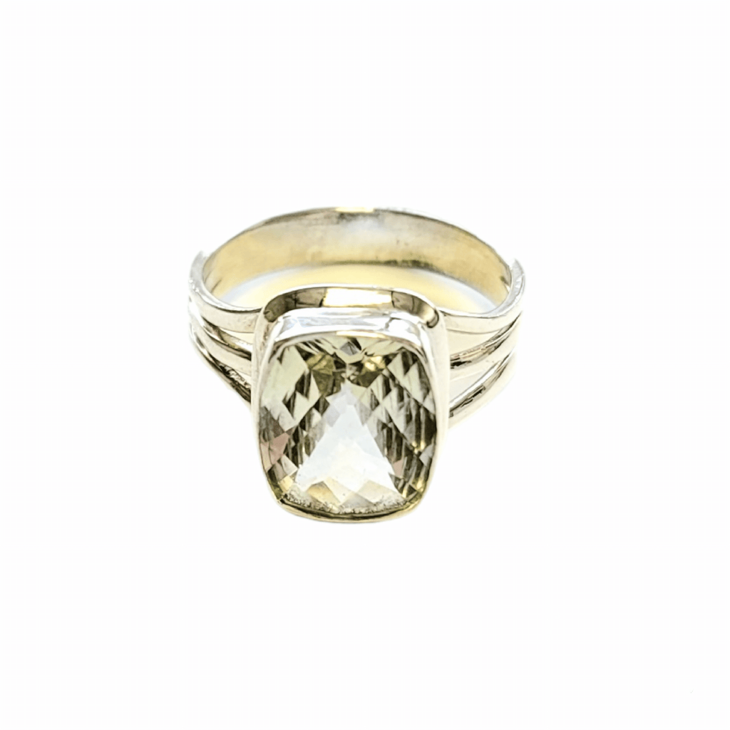 MINU Jewels Ring Green Quartz Silver Ring