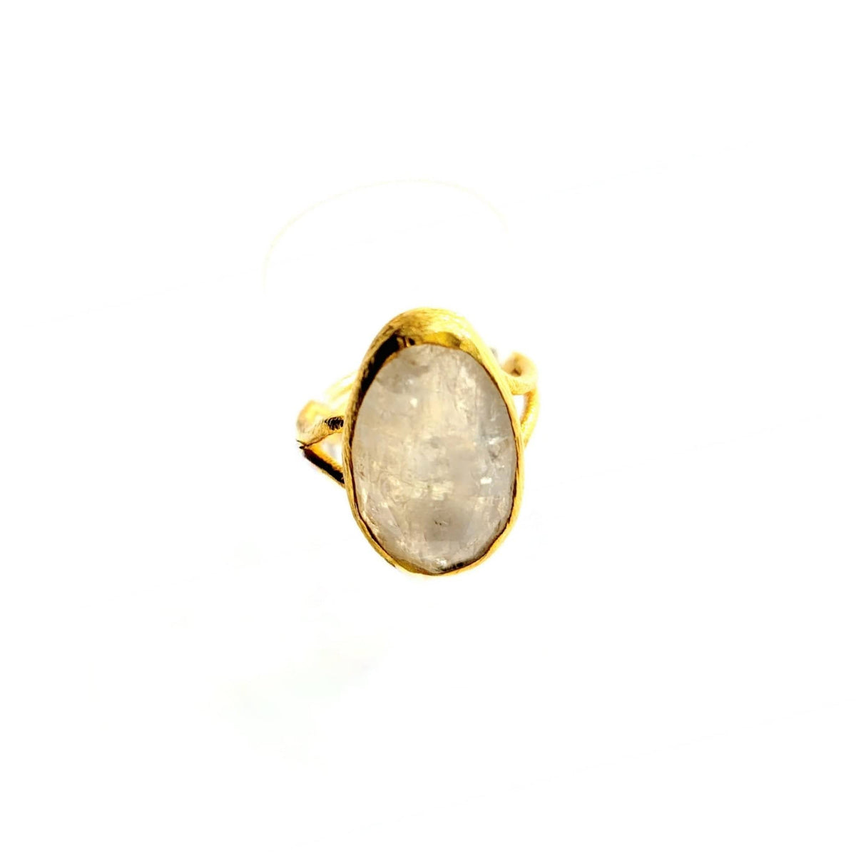 MINU Jewels Rings Moonstone Faceted Gold Oval Ring  in Ruby, Moonstone, or Turquoise
