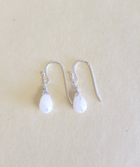 Moonstone Earrings - Silver/Gold - MINU Jewels