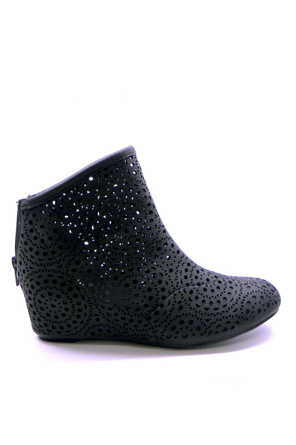 N.Y.L.A. SHOES BOOTIES N.Y.L.A. Shoes Women's Aisha Vegan Black Booties