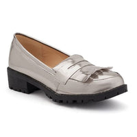 N.Y.L.A. SHOES SHOES NYLA Shoes Metallic Women's Loafers in Silver, Gold, Pewter, or Rose Gold