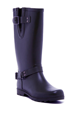 N.Y.L.A. SHOES Women's Boots N.Y.L.A. Shoes  MARIENE Women's 12" Rubber Calf Boots in Black or Navy