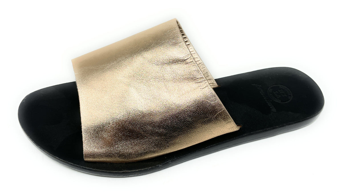 N.Y.L.A. SHOES Women's Sandals 6 / Rosegold Lea N.Y.L.A. Shoes Laguna Women's Memory Foam Leather Mules - Colors Available