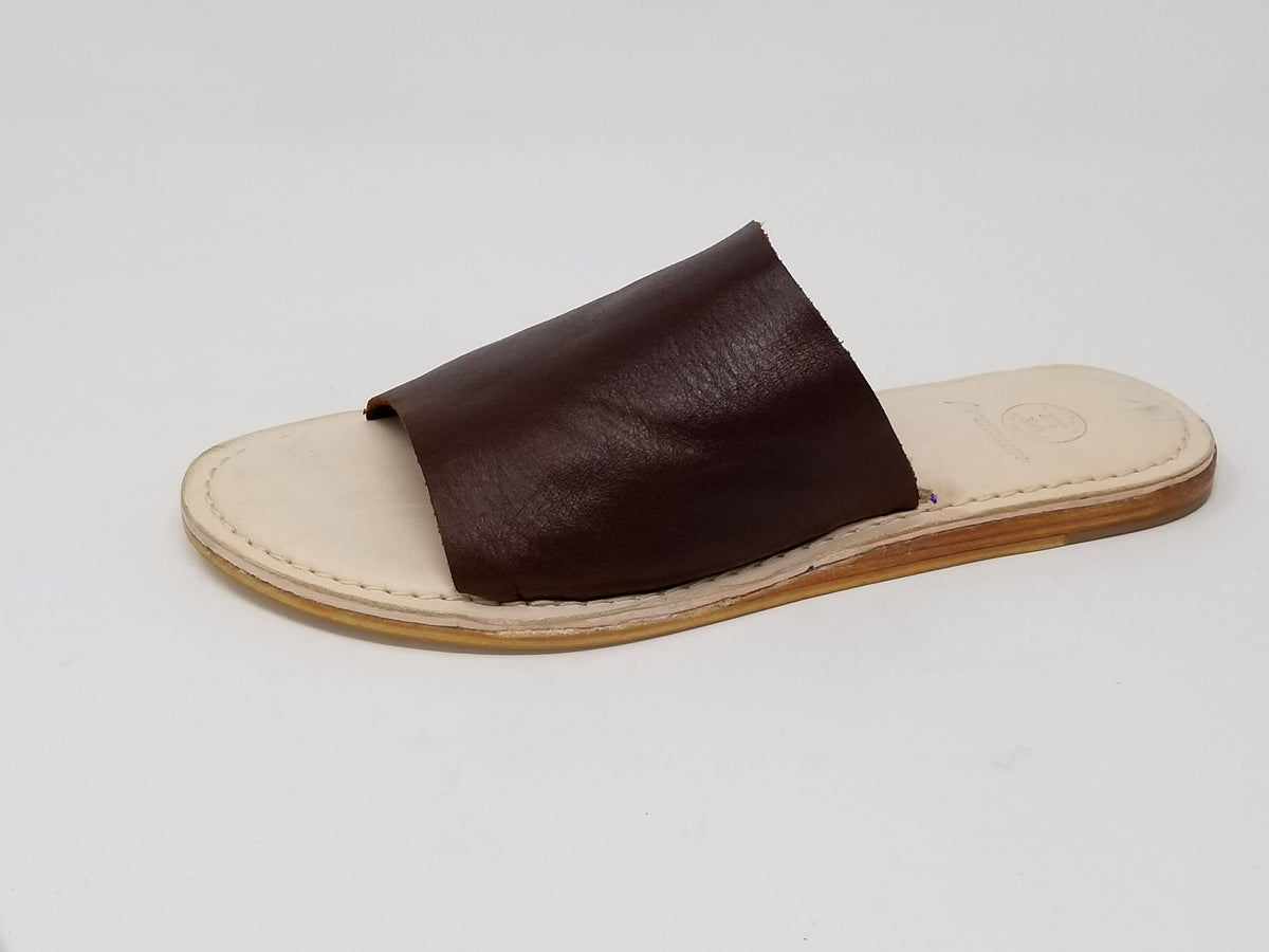 N.Y.L.A. SHOES Women's Sandals 6 / Whiskey Lea N.Y.L.A. Shoes Laguna Women's Memory Foam Leather Mules - Colors Available