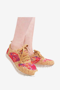 N.Y.L.A. SHOES Women's Sneakers 10 / CORK N.Y.L.A. Shoes Forreal Women's Sneakers in Cork, Black Rose, Pink, or Blue/Black