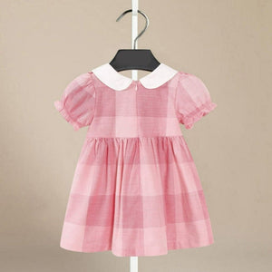 ONEAKIDS Baby & Toddler clothing Barbie Girl Pink Plaid Dress