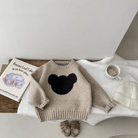 ONEAKIDS Baby & Toddler clothing BEIGE / 6-12M Cozy Wool Mickey Baby Sweatshirt