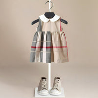 ONEAKIDS Baby & Toddler clothing Beige Plaid NYC Dress