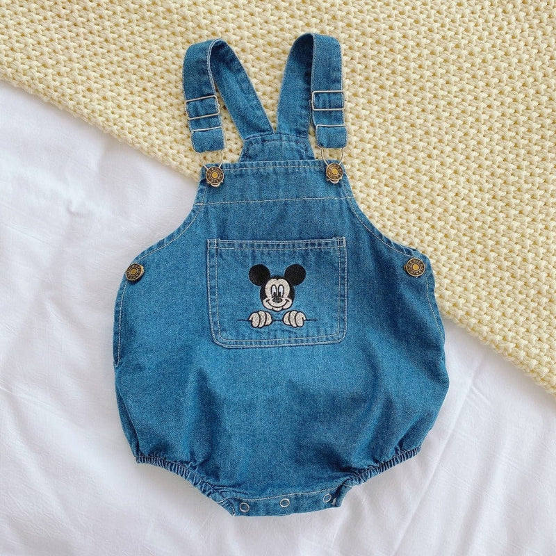 ONEAKIDS Baby & Toddler clothing BLUE / 3-6M Denim Baby & Toddler Romper